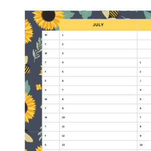 Paper Wall Planners: Jul-Dec 2024 Wall Planner | Busy Bee
