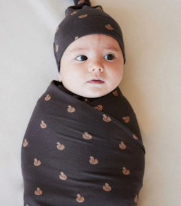 Cotton Wrap Blanket - Fox Cubs Wolf - Jamie Kay