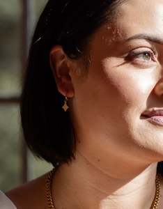 Earrings - Katy B -  Diamond Hoop