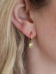 Katy B Jewellery: Earrings - Katy B - Square Triangle Hoop