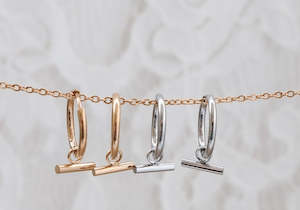 Katy B Jewellery: Earrings - Katy B - Bar Hoops