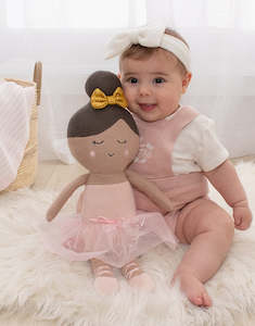 Snuggle Buddies Soft Toys: Soft Toy - Knitted - Gabriella the Ballerina