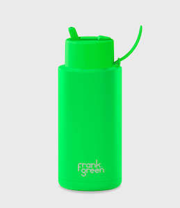 Homewares: Reusable Bottle - Frank Green - 1ltr - Neon Green