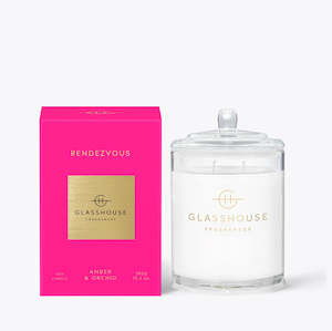 Candles Glasshouse: Candle - GH - Rendezvous (Amber + Orchard) - 380g