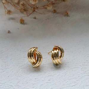 Jewellery 1: Earrings - Katy B -  Classic Knot Stud