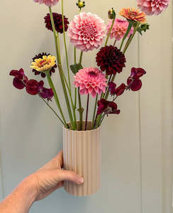 Gifts Under 30 00: Vase - The Frankie Vase (Large 15cm x 9cm) - Nude