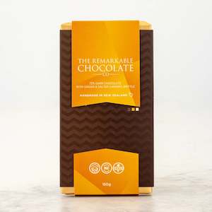 Pepper Me: Remarkable Chocolate Bar - Dark Chocolate | Ginger and Salted Caramel Block