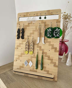 Jewellery 1: Earring Stand - Tukutuku - Large