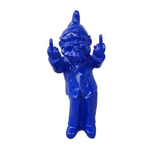 Cheeky Gnome Statue - Dark Blue - Double F You
