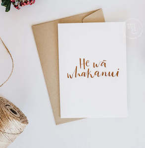 Greeting Card - He wā whakanui (it’s a time of celebration)