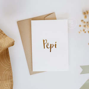 Greeting Card - Pēpi