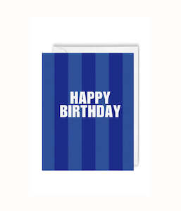Greeting Card - Blue Happy Birthday