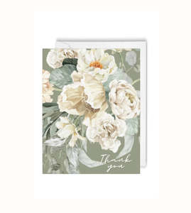 Greeting Card - Floral Thank You