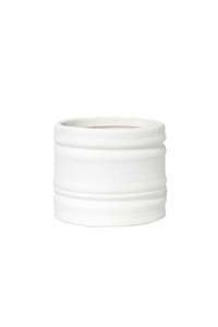Gifts Under 30 00: Pot - White Bharat Cover Pot - 12cm Height