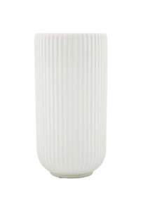 Homewares: Anri Ribbed Ceramic Vase Small