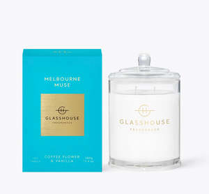 Candles Glasshouse: Candle - GH - Melbourne Muse (Coffee Flower + Vanilla ) - 380g
