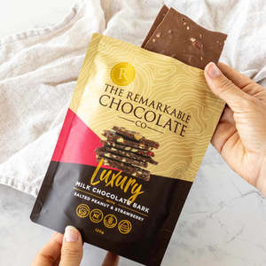 Salted Peanut & Strawberry | Luxury Chocolate Bark