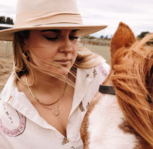Necklace - Large Horseshoe - Katy B