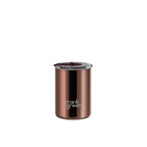 For Men: Ceramic Coffee Cup with Hinged Lid - Chocolate Chrome - Frank Green