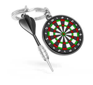 Home Decor: Keyring - Dartboard