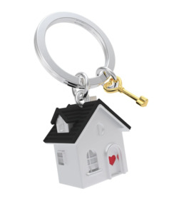 Home Decor: Keyring - House