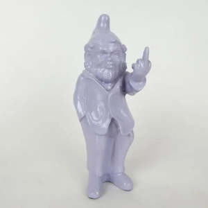 Cheeky Baby Gnome Statue (18cm) - Pale Lilac