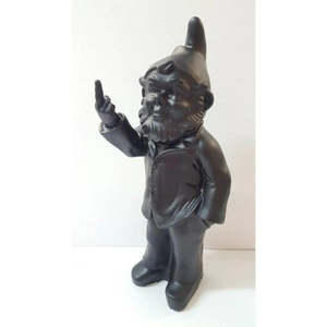 For Men: Cheeky Gnome Statue - Black - F You