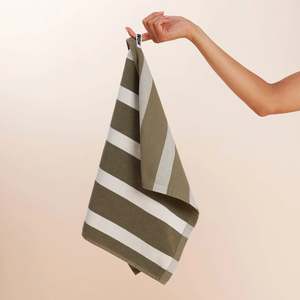 Gifts Under 30 00: Tea Towel - Matcha Stripes - Hommey