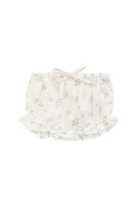 Jamie Kay: Organic Cotton Frill Bloomer - Ayla Whisper - 0-3m
