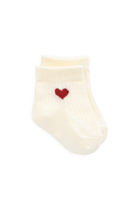 Jamie Kay: Socks - Bellamy Heart Urban Red - Jamie Kay - Newborn