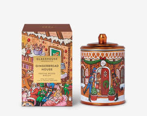 All: Candle 380g - Gingerbread House - Glasshouse Fragrances