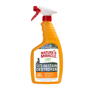 Products: Nature's Miracle Oxy Set-In Stain Destroyer for Cats 709ml - Joycat Boutique