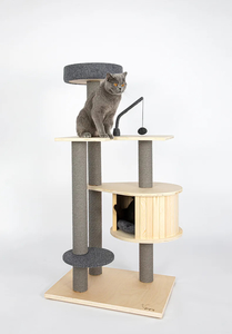 Products: HONEYPOT CAT® Hengni Wooden Cat Tree - Condo 190119 - Joycat Boutique