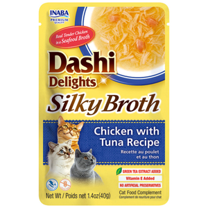 Dashi Delights Silky Broth with Chicken &Tuna 40g - Joycat Boutique