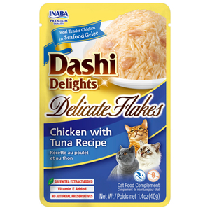 Products: Dashi Delights Delicate Flakes with Chicken & Tuna 40g - Joycat Boutique