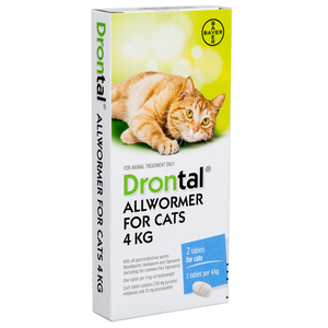 Products: Drontal Allwormer Cat Small 4kg - Joycat Boutique