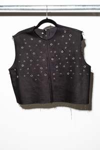 EYELET FRIDA TANK - Onyx