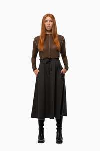 Denim: SERVICE SKIRT - Walnut