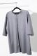 FREJA TSHIRT - Grey + Black Stitch