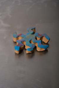 Wiggly Flower Pot-Rest - Blue - COREY PUGH