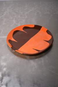 Orange/Brown Side Plate - COREY PUGH