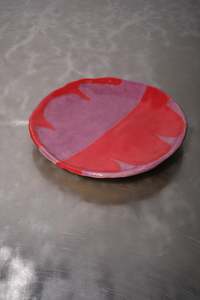 Corey Pugh Ceramics: Red/Purple Side Plate - COREY PUGH
