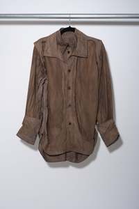 Zero Waste Doublet Shirt - Davy's Grey - EULOGY