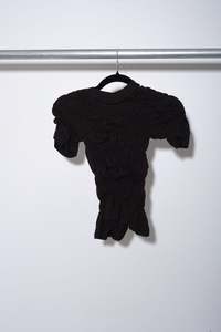 Scrunched Tee - Black - FRAZIER