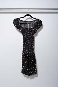 Frazier: Nolan Mini Dress - Polka Dot - FRAZIER