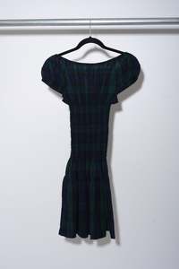 Nolan Mini Dress - Blackwatch Tartan - FRAZIER