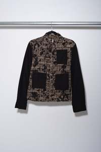 Lili Jacket - Black x Check - FRINGES