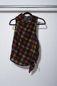 Panyo Top - Red Yellow Tartan - LAURENCE SABRINE