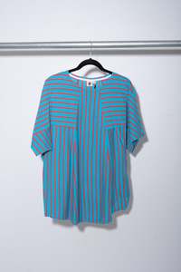 Mercury: Ayla Tee - Blue/Red Stripe - MERCURY