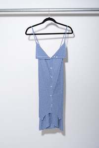 Oosterom: Reworked Top #1 - Blue Plaid - Oosterom